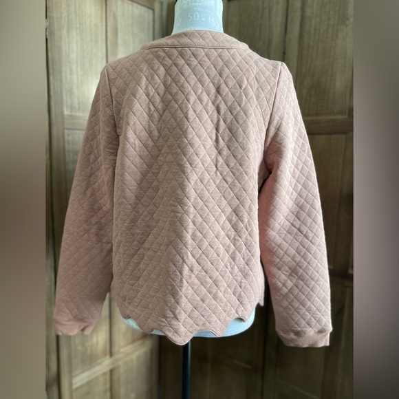 NWT Böhme Quilted Mauve Cardigan - Picture 4 of 8